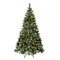 National Tree Company Pre-Lit Artificial Christmas Tree, Green, Oakley Hills Snow, Pine Cones, 250 Warm White LED Lights, Includes Stand, 6 Feet